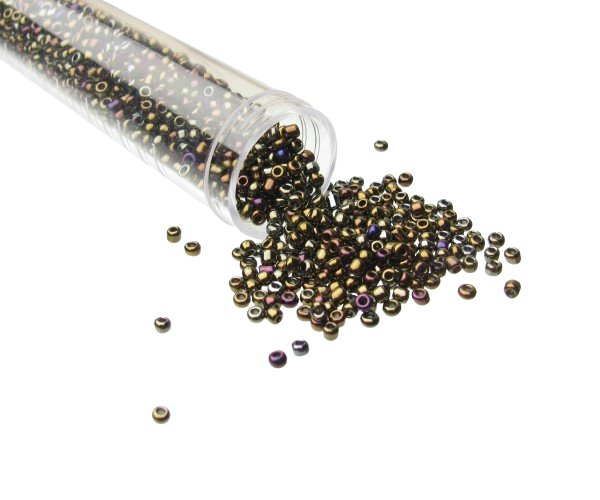 peacock seed beads size 11/0