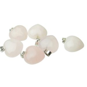 rose quartz heart pendant
