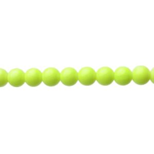 bright yellow glass beads 8mm round