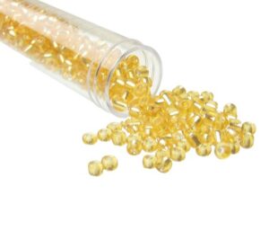 gold seed beads size 6/0