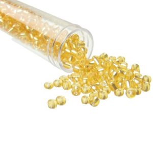 gold seed beads size 6/0