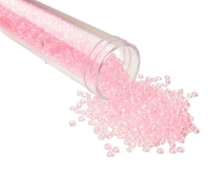 pink seed beads