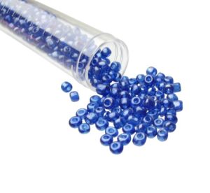 blue seed beads size 6/0