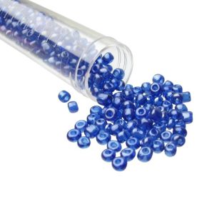 blue seed beads size 6/0