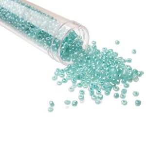 blue glass seed beads size 11/0