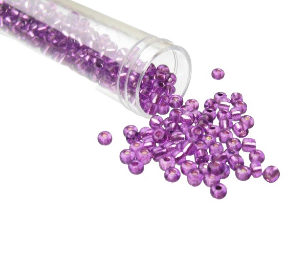 purple seed beads size 6/0