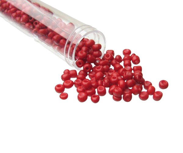 red seed beads size 6/0