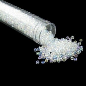 clear ab glass seed beads 8/0
