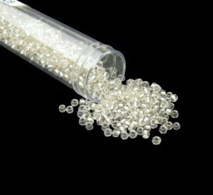 clear silver lined glass seed beads size 8/0