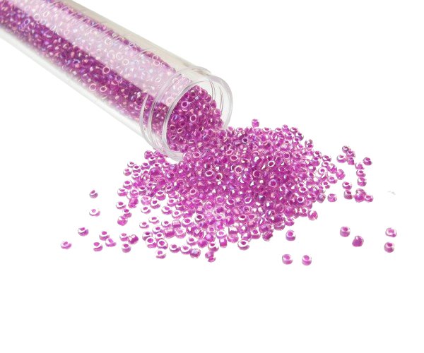 purple glass seed beads size 11/0