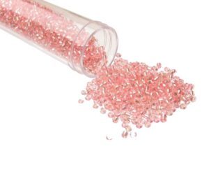 pink seed beads 11/0