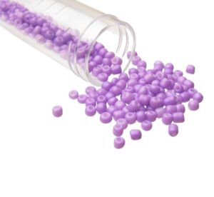 purple seed beads size 8