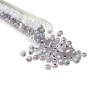 grey seed beads size 6/0