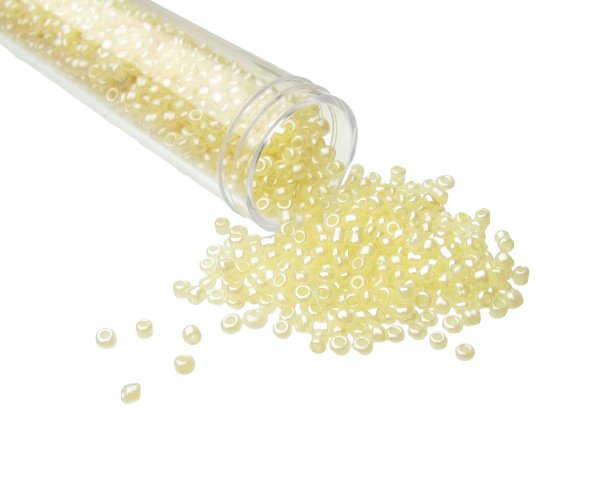 yellow glass seed beads size 11/0