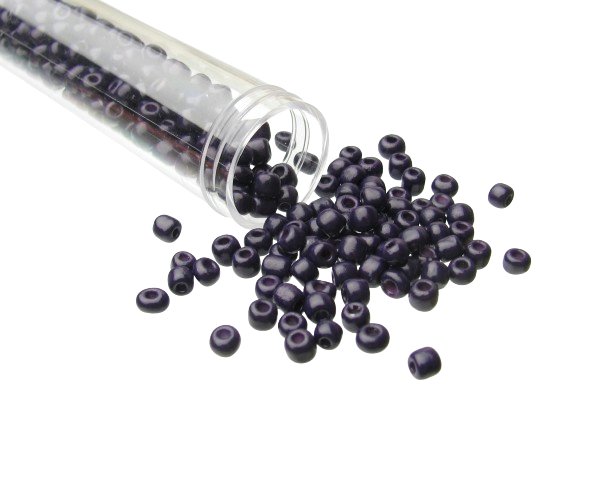 dark purple seed beads 6/0