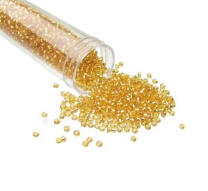 gold seed beads size 11/0