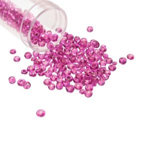 purple glass seed beads size 8/0