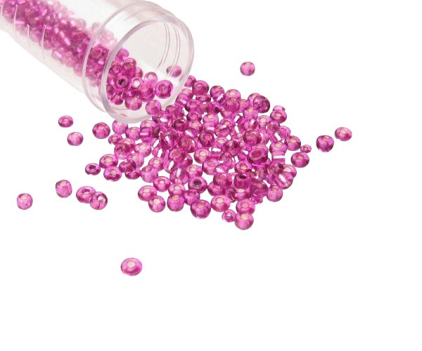 purple glass seed beads size 8/0