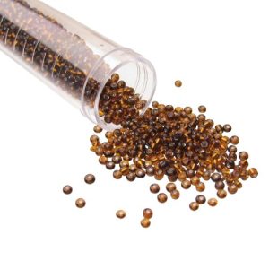 brown glass seed beads size 11/0
