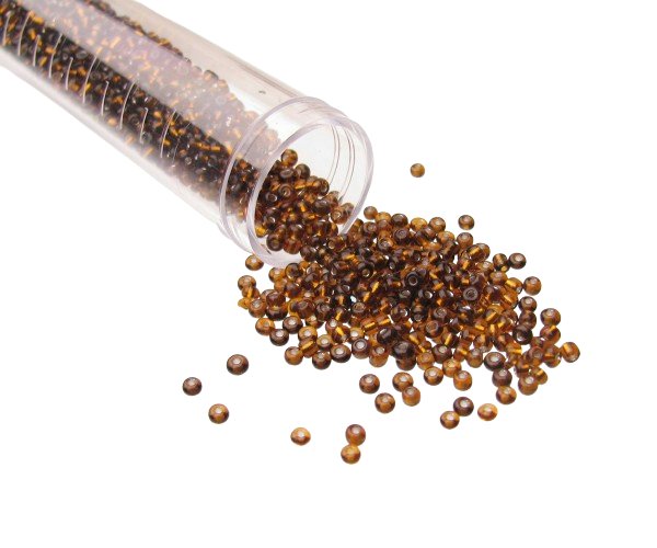 brown glass seed beads size 11/0