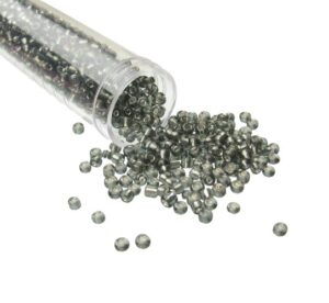 grey seed beads size 8