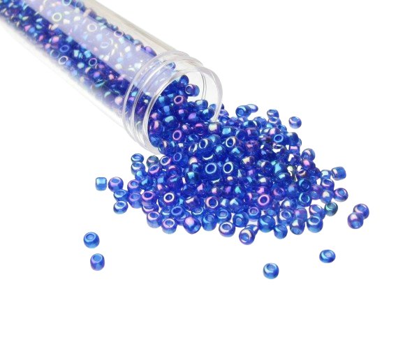 blue glass seed beads size 8/0