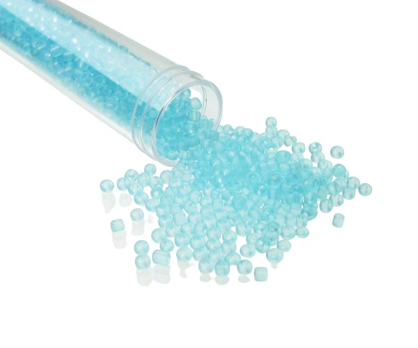 aqua blue glass beads