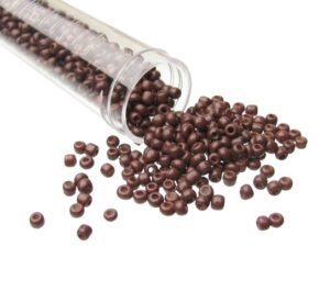chocolate brown seed beads
