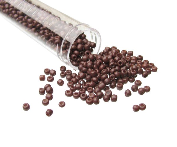 chocolate brown seed beads
