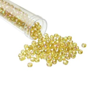 yellow seed beads size 6/0