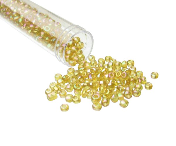 yellow seed beads size 6/0
