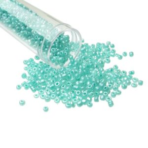 blue glass seed beads size 11/0