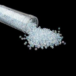 pale blue ab glass seed beads 11/0