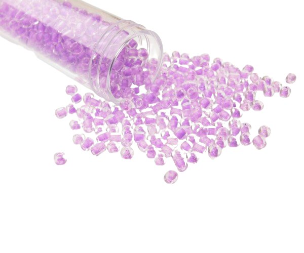 purple glass seed beads size 8/0