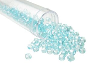 blue glass seed beads size 6/0