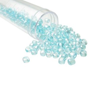 blue glass seed beads size 6/0