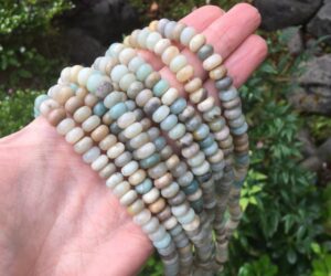 amazonite gemstone rondelle beads