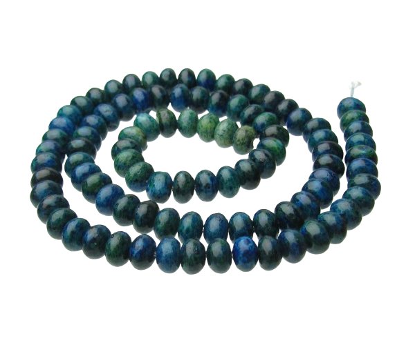 chrysocolla gemstone rondelle beads 6mm australia
