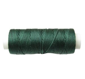 green waxed polyester cord