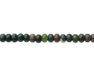 fancy jasper faceted gemstone rondelle beads