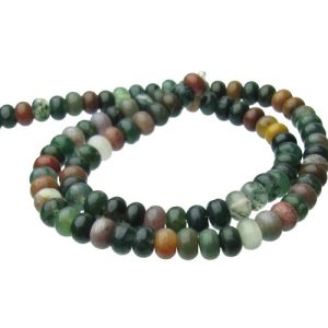 fancy jasper gemstone rondelle beads natural crystals