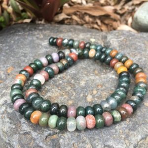 fancy jasper gemstone rondelle beads natural crystals