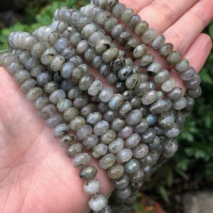 labradorite gemstone rondelle beads