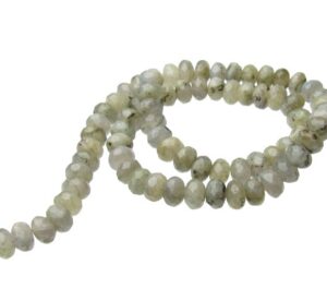 labradorite faceted rondelle gemstone beads