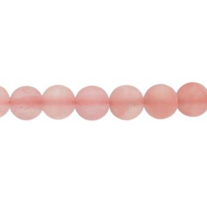 matte cherry quartz round gemstone beads 6mm