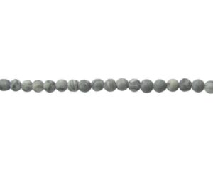 matte scenery jasper 4mm round gemstone beads