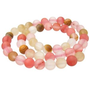 matte watermelon quartz 8mm