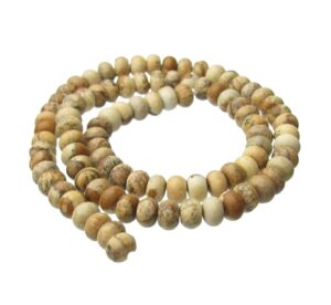 picture jasper gemstone rondelle beads