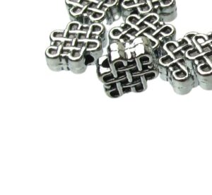 silver celtic knot beads