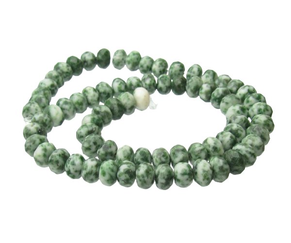 tree agate faceted gemstone rondelle beads 8mm